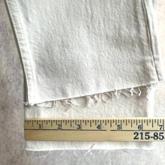 RE/DONE 70s Stove Pipe Jeans Ivory Womens Size 26 High Rise Straight Leg NEW! - Picture 14 of 15
